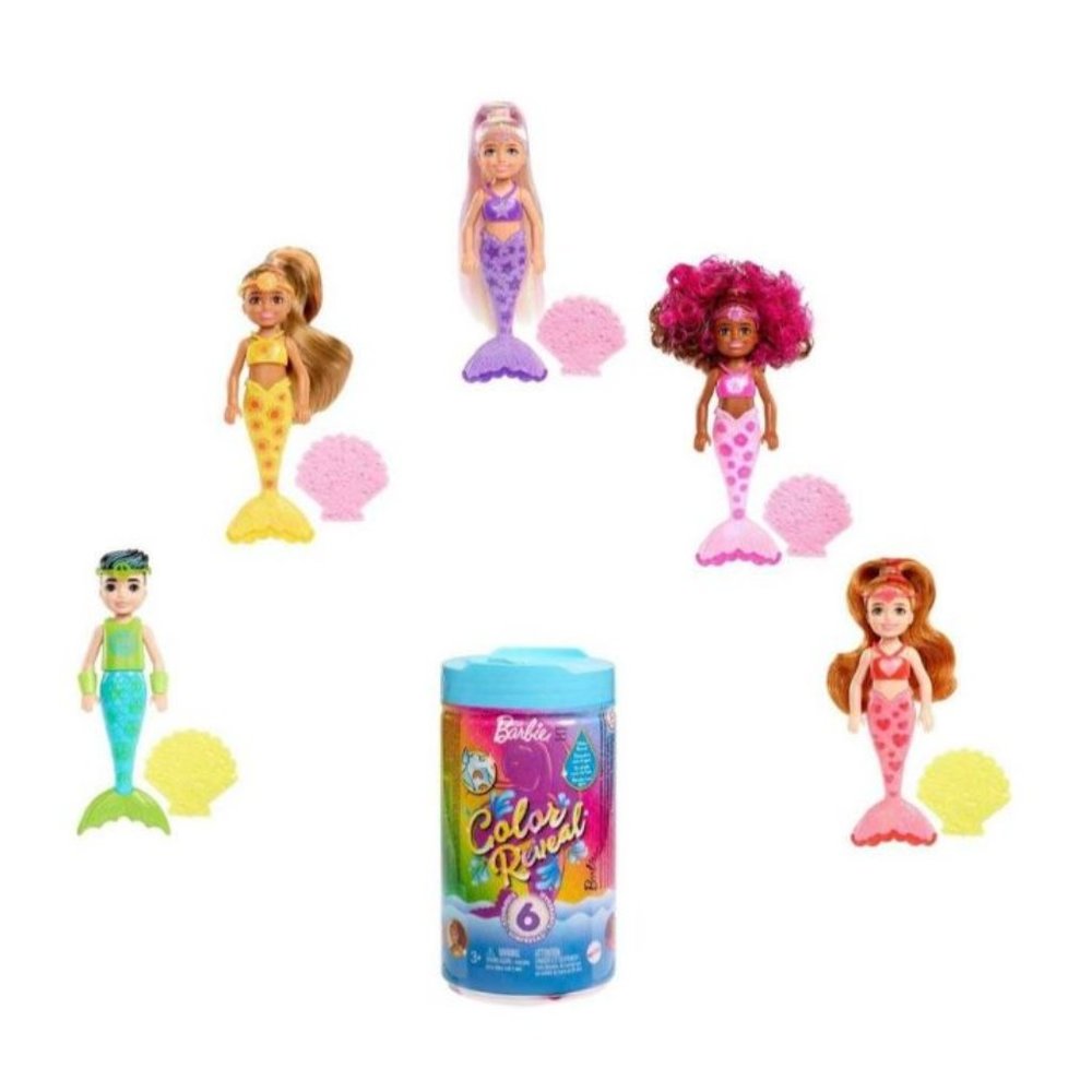 NWT Lot of 3 Barbie Mermaid Color Reveal